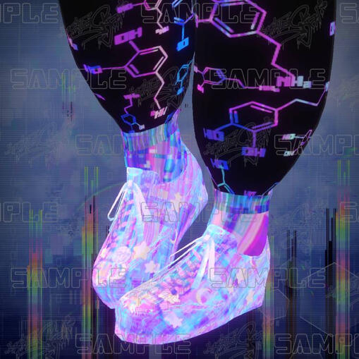 Socks over pants, Space Glitch Shoes